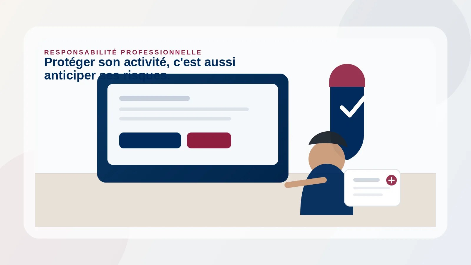 Professionnel consultant ses garanties de responsabilité civile professionnelle